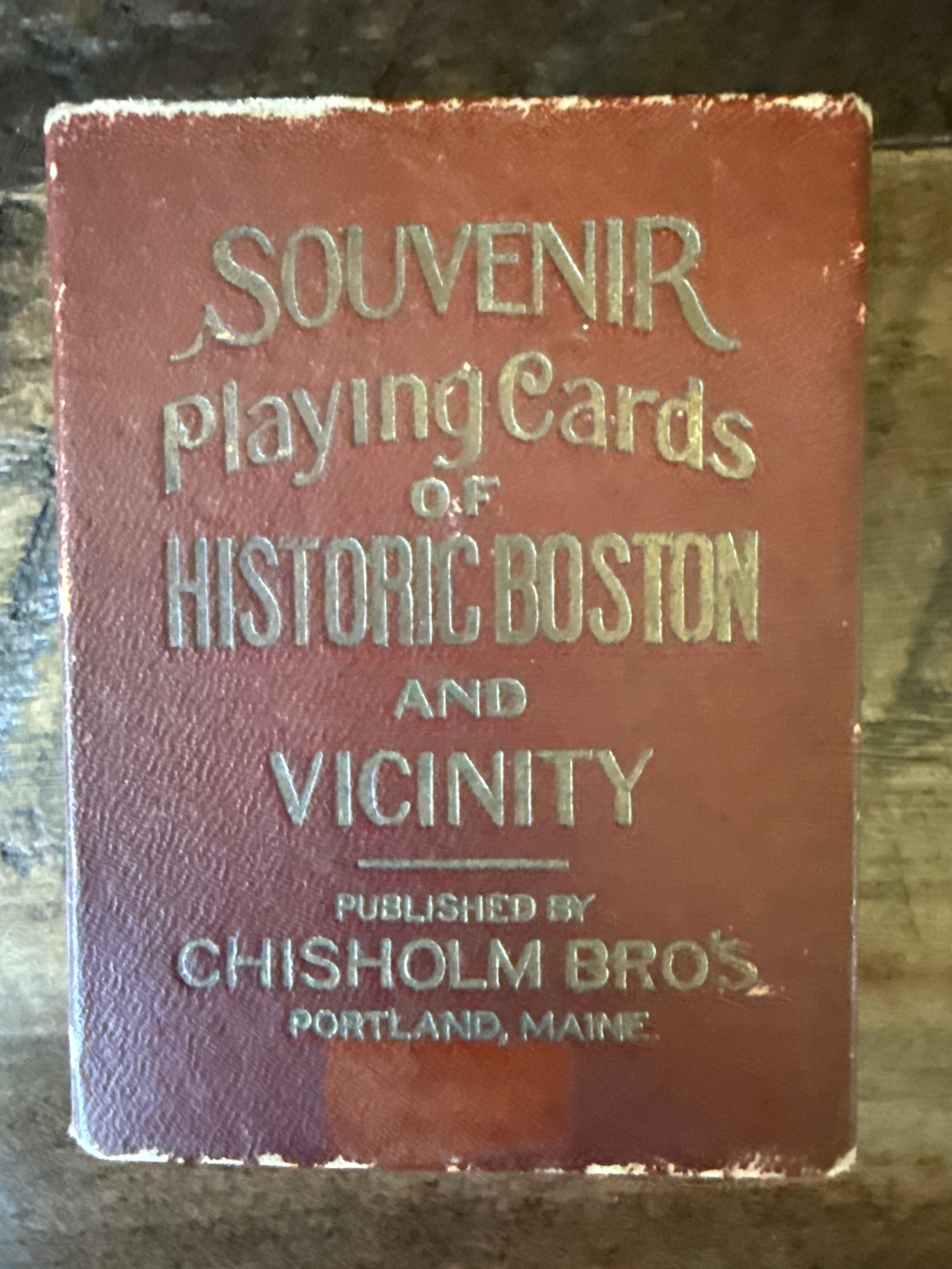 Historic Boston & Vicinity Souvenir Playing Cards